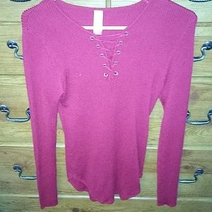 Long sleeve red shirt